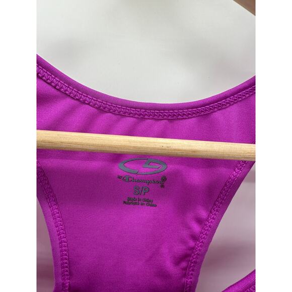 Champion Purple Neon Printed Built In Sports Bra Tank Top Women's Small S NWT - Picture 4 of 8